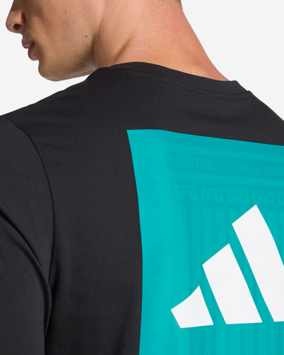 LFC adidas Mens Graphic Tee Black - Image 4
