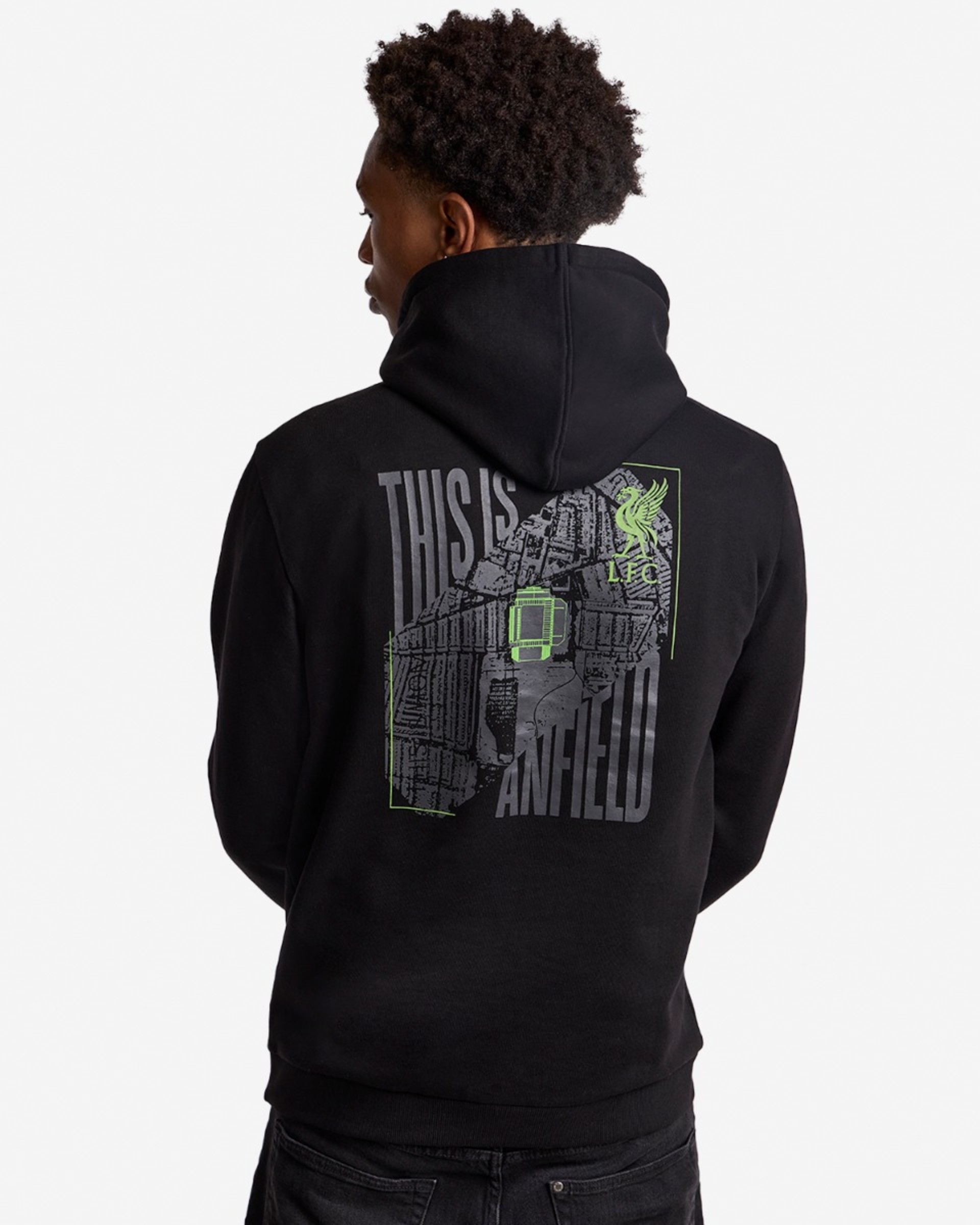 Sudadera con capucha LFC Anfield para hombre, color negro - Image 1
