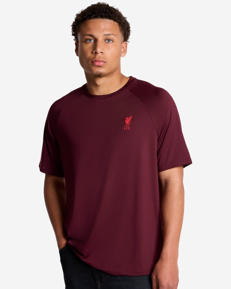 Camiseta raglán LFC para hombre, color rojo oscuro - Image 1