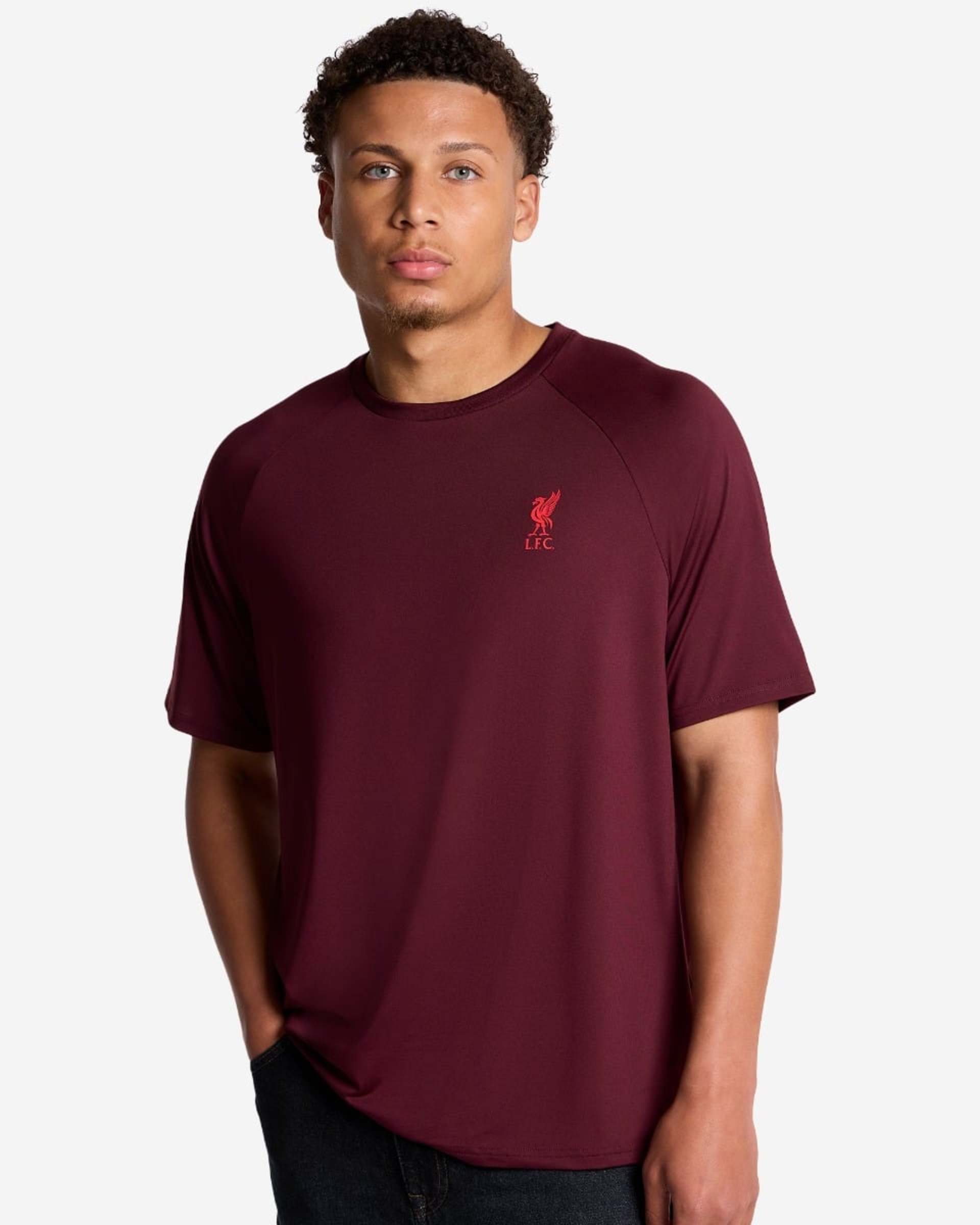 Camiseta raglán LFC para hombre, color rojo oscuro - Image 1