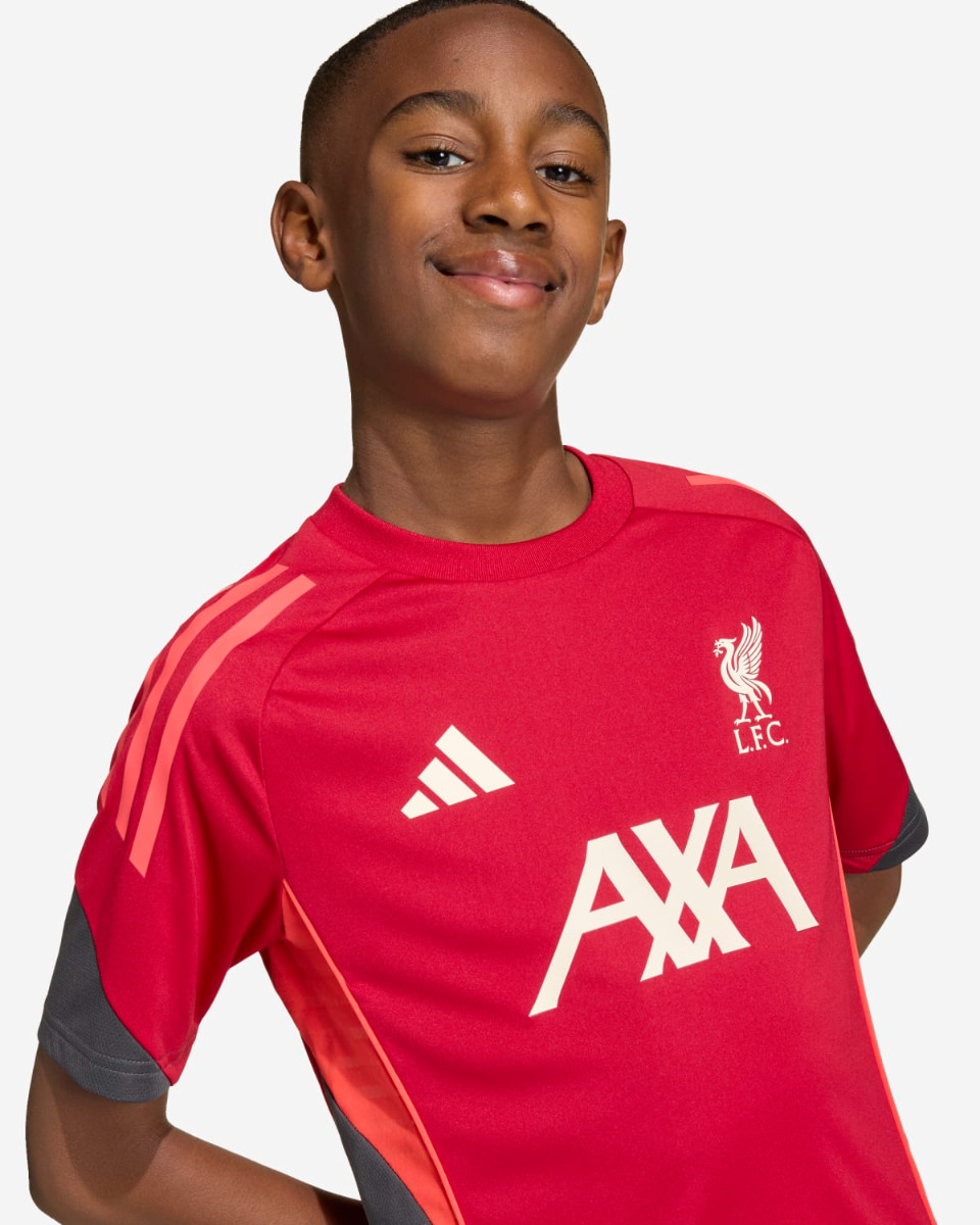 LFC adidas Juniors 25/26 Domestic Kurzarm-T-Shirt, Rot - Image 4