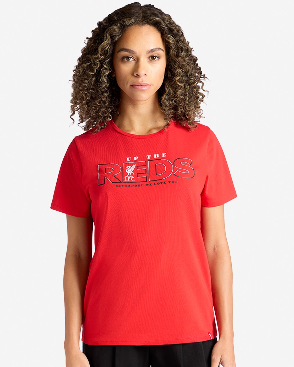 LFC Womens Up The Reds Tee Red - Image 1