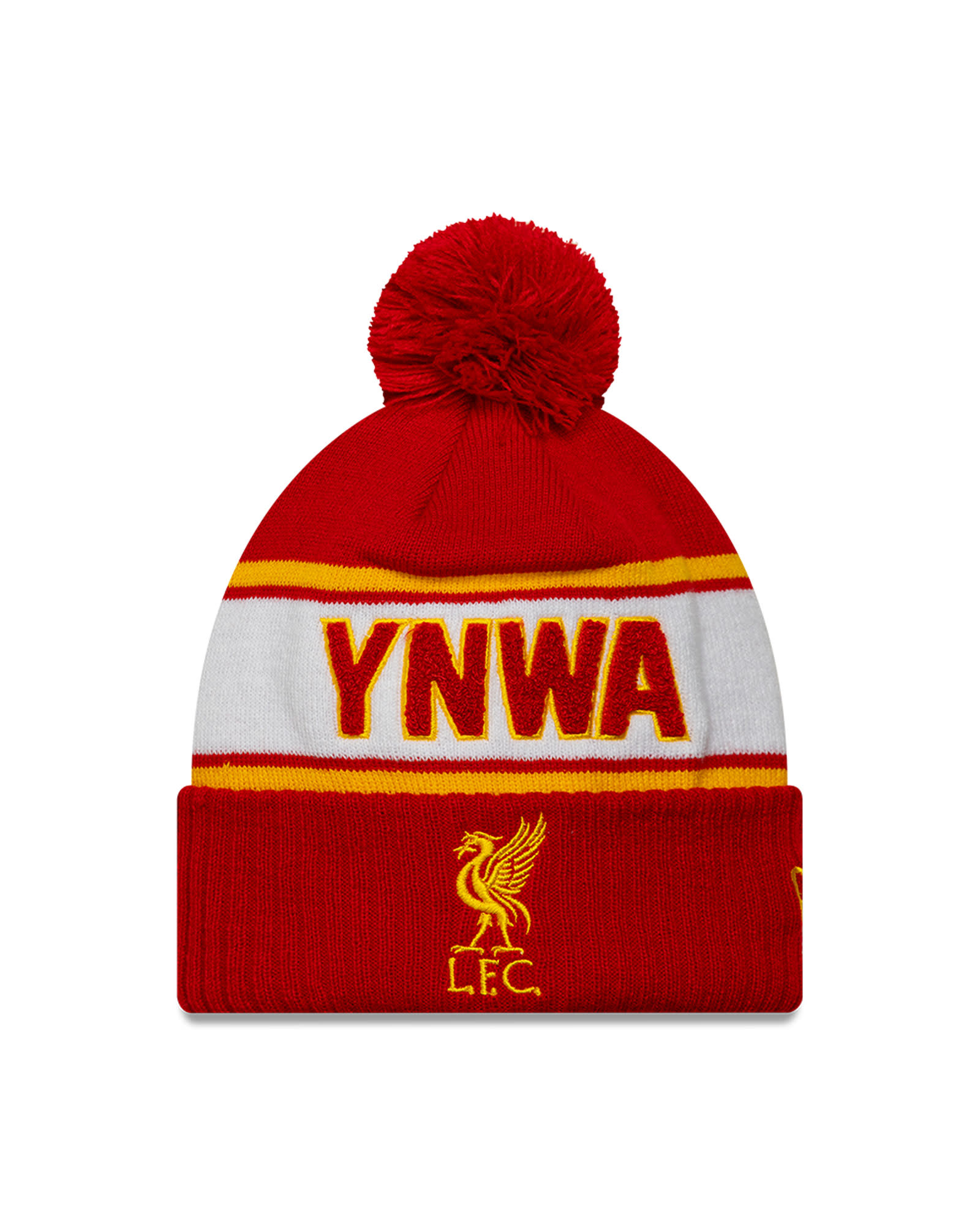 Bonnet YNWA à pompon LFC New Era pour adultes Scarlett - Image 1