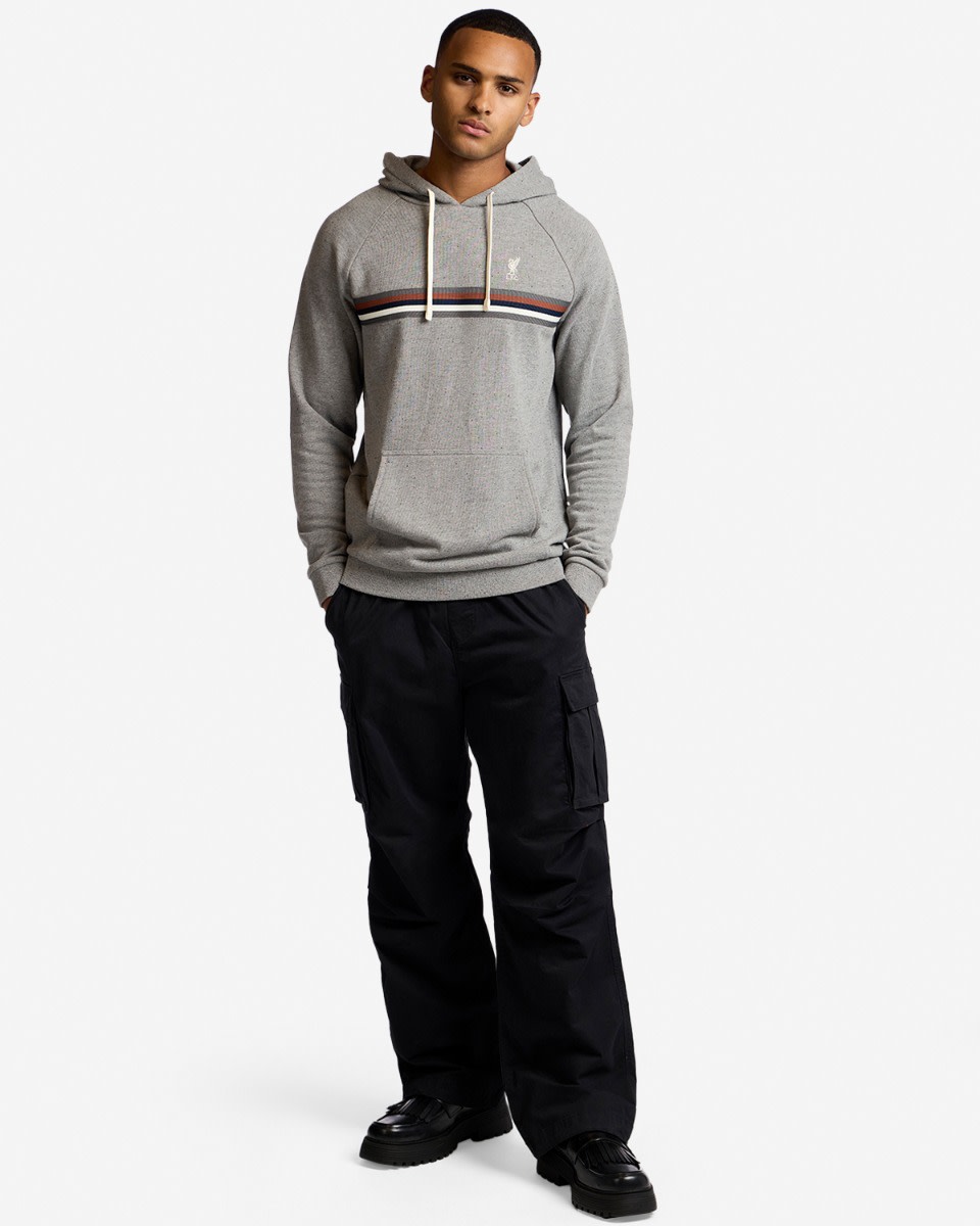 LFC Mens Tape Hoody Grey - Image 3