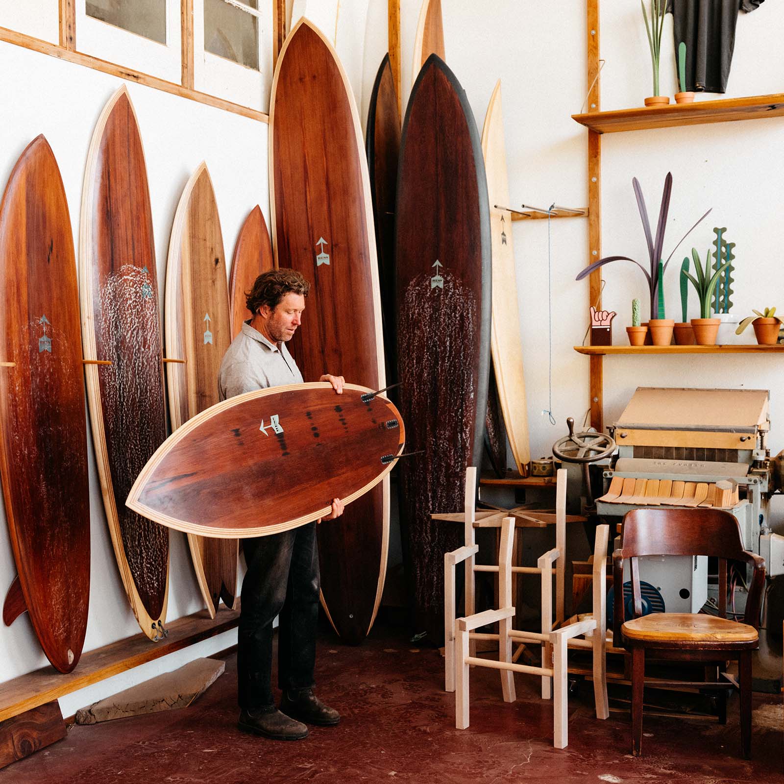 Making waves with custom surfboards
