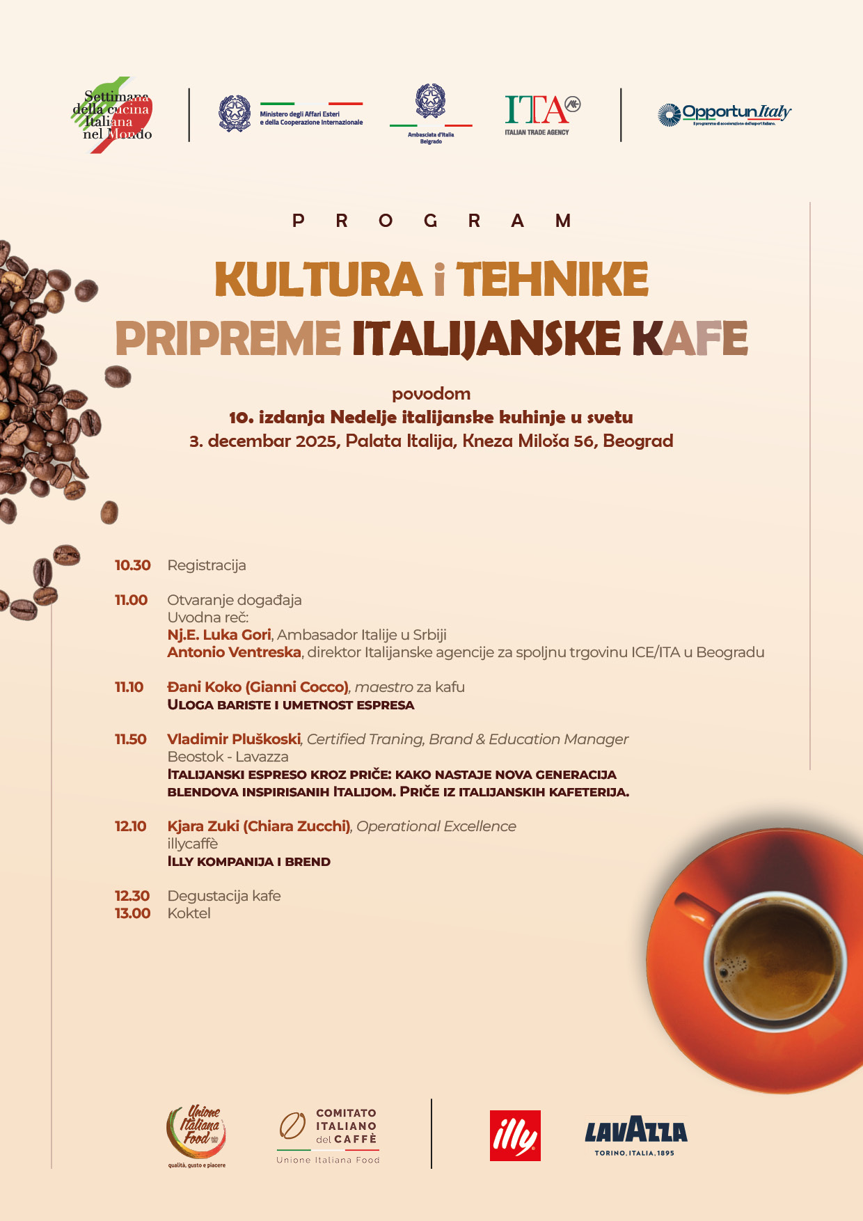 Workshop: kultura i tehnike pripreme italijanske kafe
