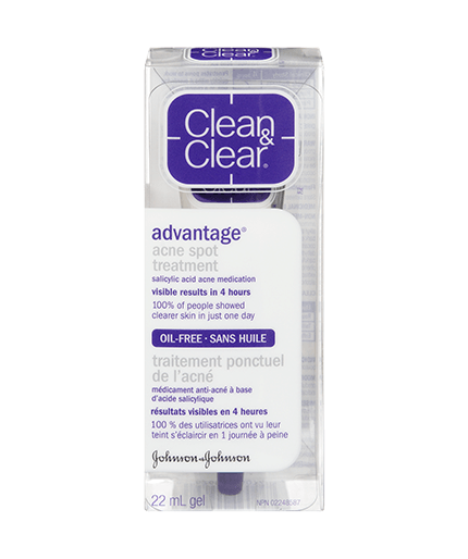 Emballage du traitement ponctuel de l'acné Clean & Clear Advantage