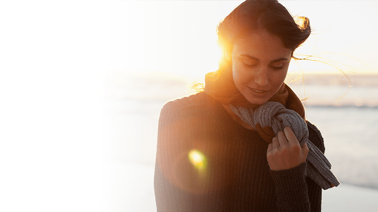 Woman on beach