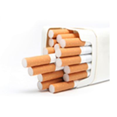 Paquet de cigarettes ouvert