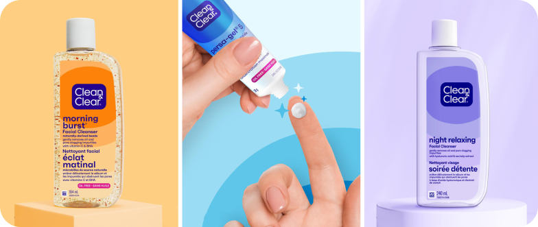 A group of Clean & Clear products