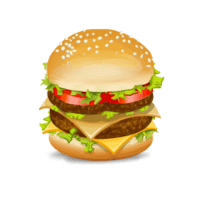 Fast Food Hamburger