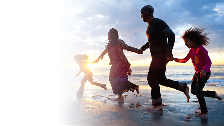 Famille à la plage