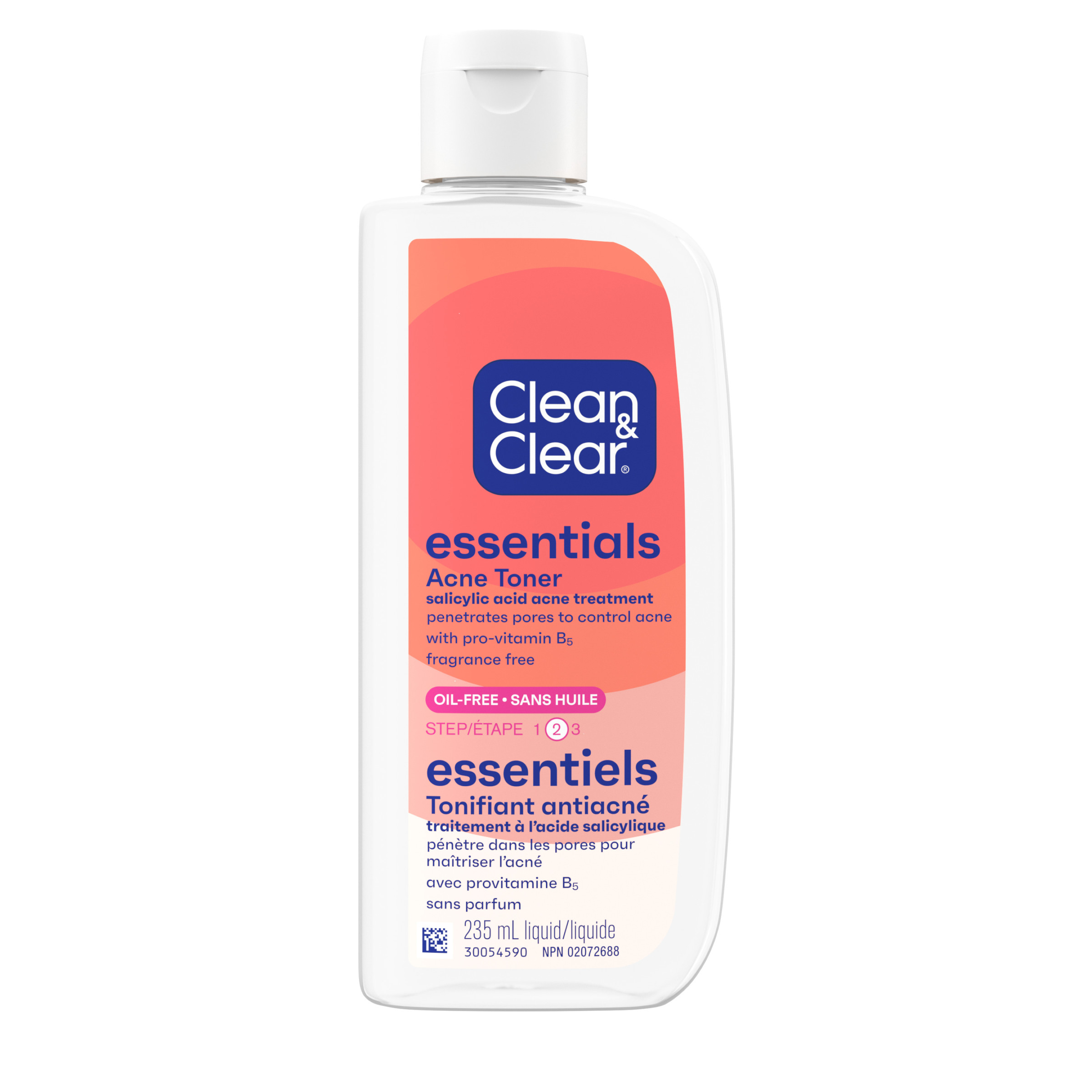 Vue de face du tonifiant antiacné Clean & Clear Essentials®, 235 ml