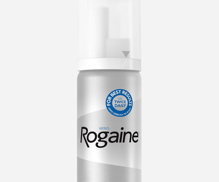 half of rogaine mousse can