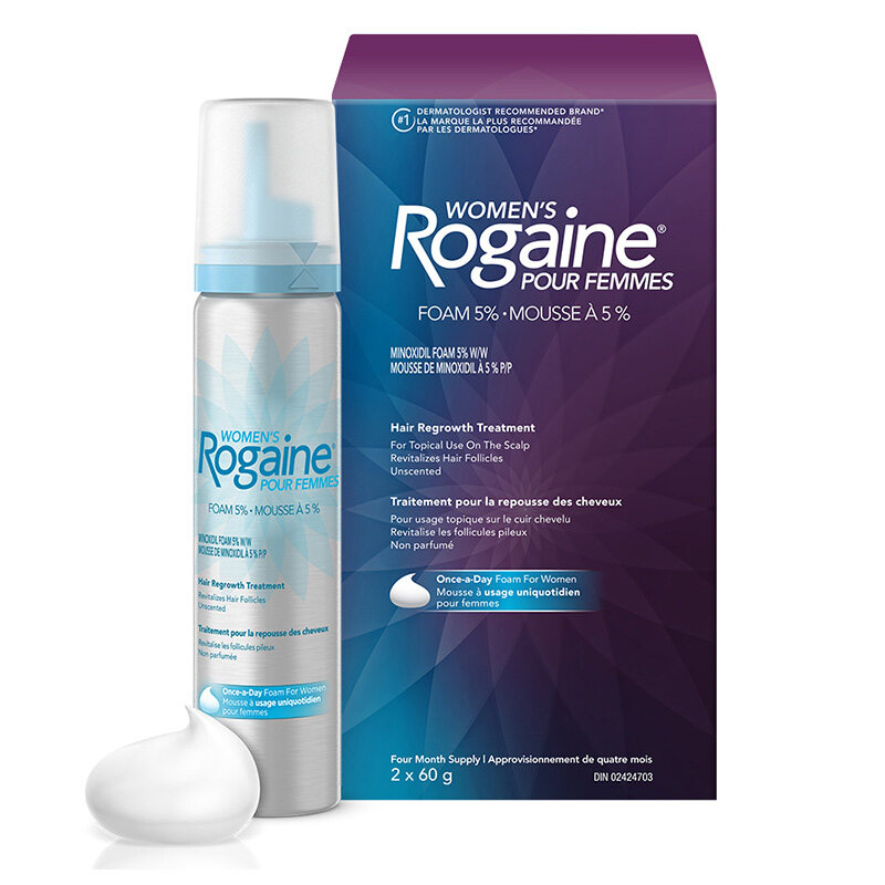 ROGAINE pour FEMMES - MOUSSE POUR LA REPOUSSE DES CHEVEUX