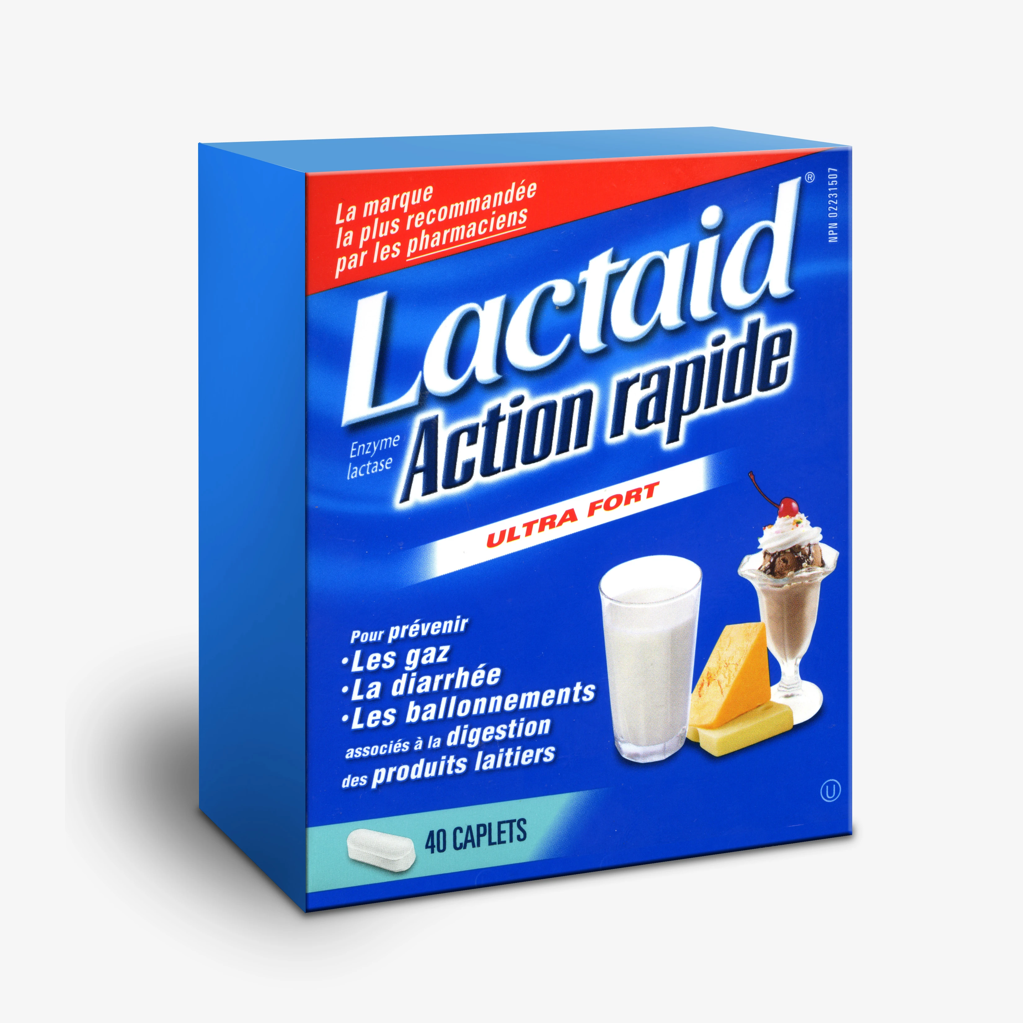  Pour l’intolérance au lactose