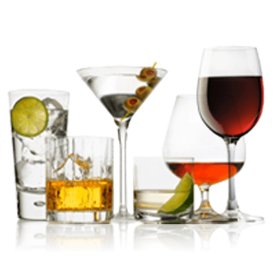 Various Alcoholic Drinks