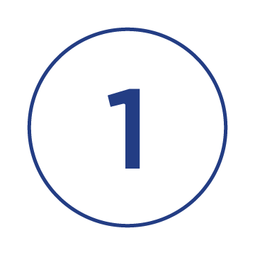 number one in a circle symbol