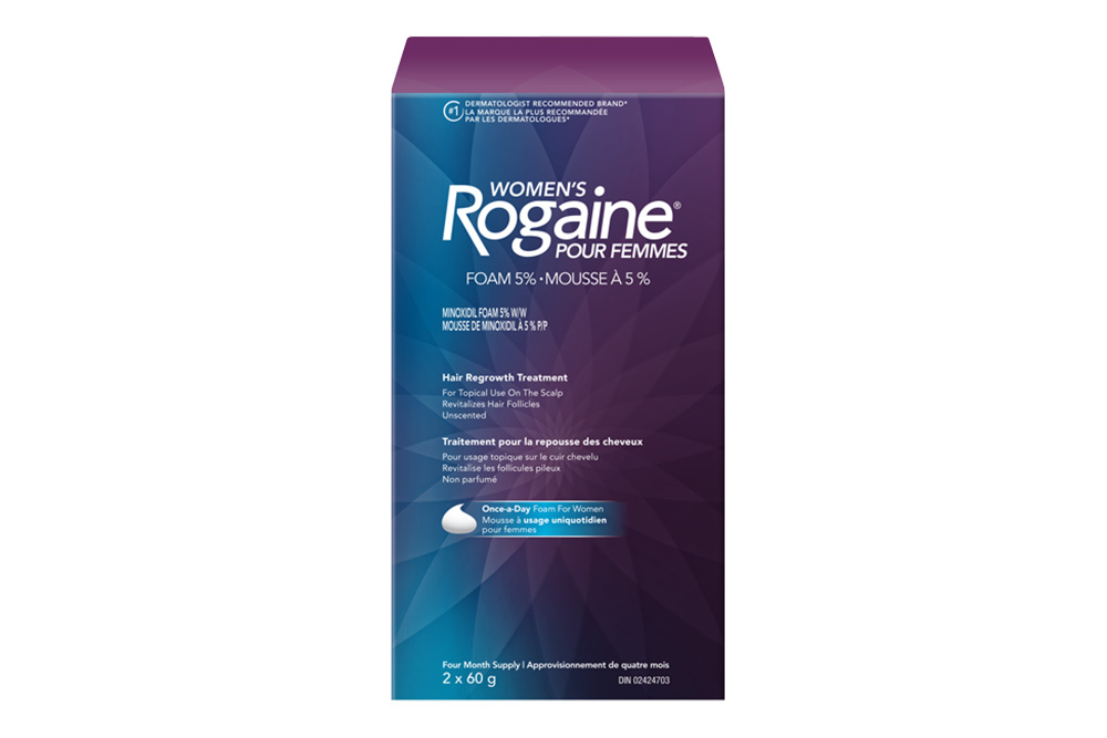 womens ROGAINE® foam 5% hair regrowth