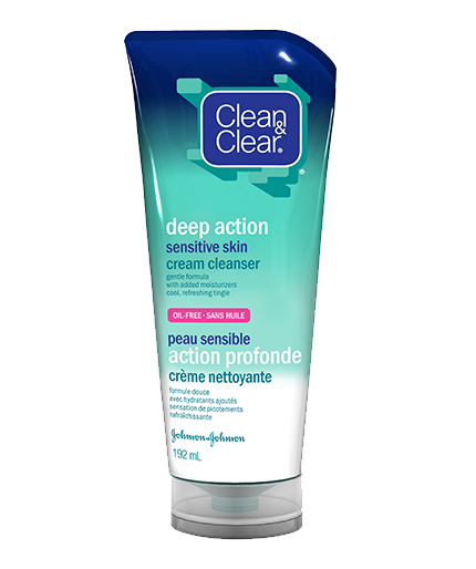 Clean & Clear's® Deep Action Cream Cleanser for Sensitive Skin