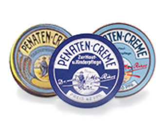 Three Penaten® medicated cream products side by side