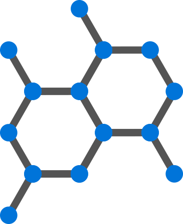 purple molecule hexagon structure