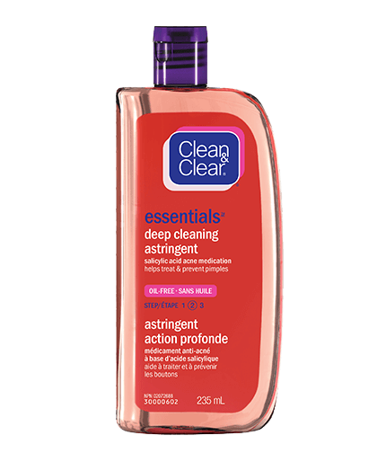 Astringent action profonde Clean & Clear Essentials en flacon verseur 