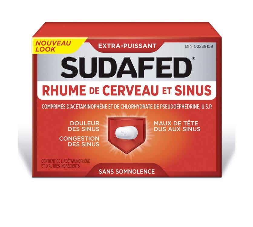 SUDAFED® RHUME DE CERVEAU ET SINUS 