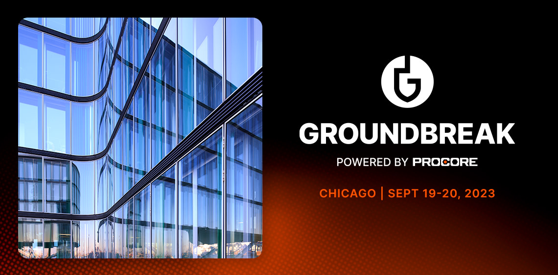 Groundbreak powered by Procore, Chicago banner
