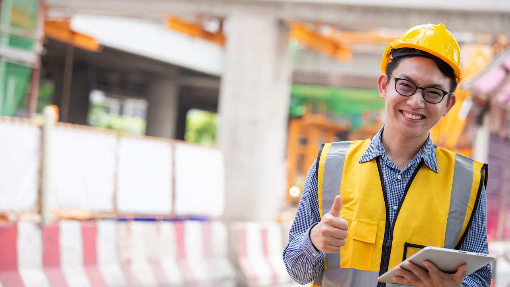 Contractor smiling to the camera