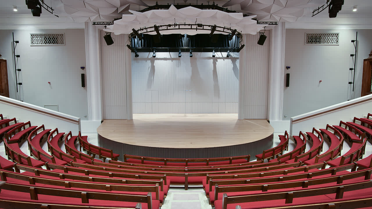 Main stage seen from the top seats