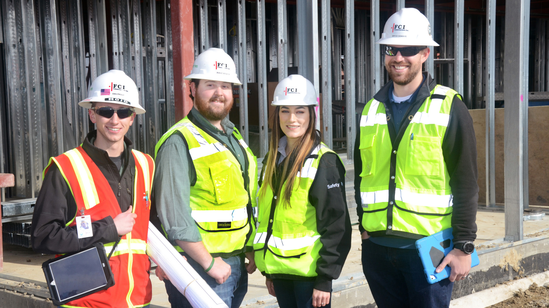 FCI workers posing for the camera