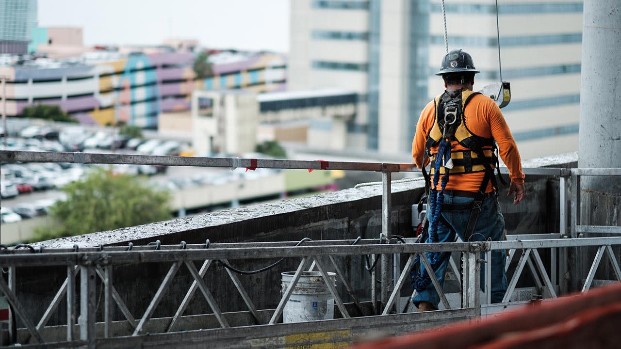 Construction worker on site