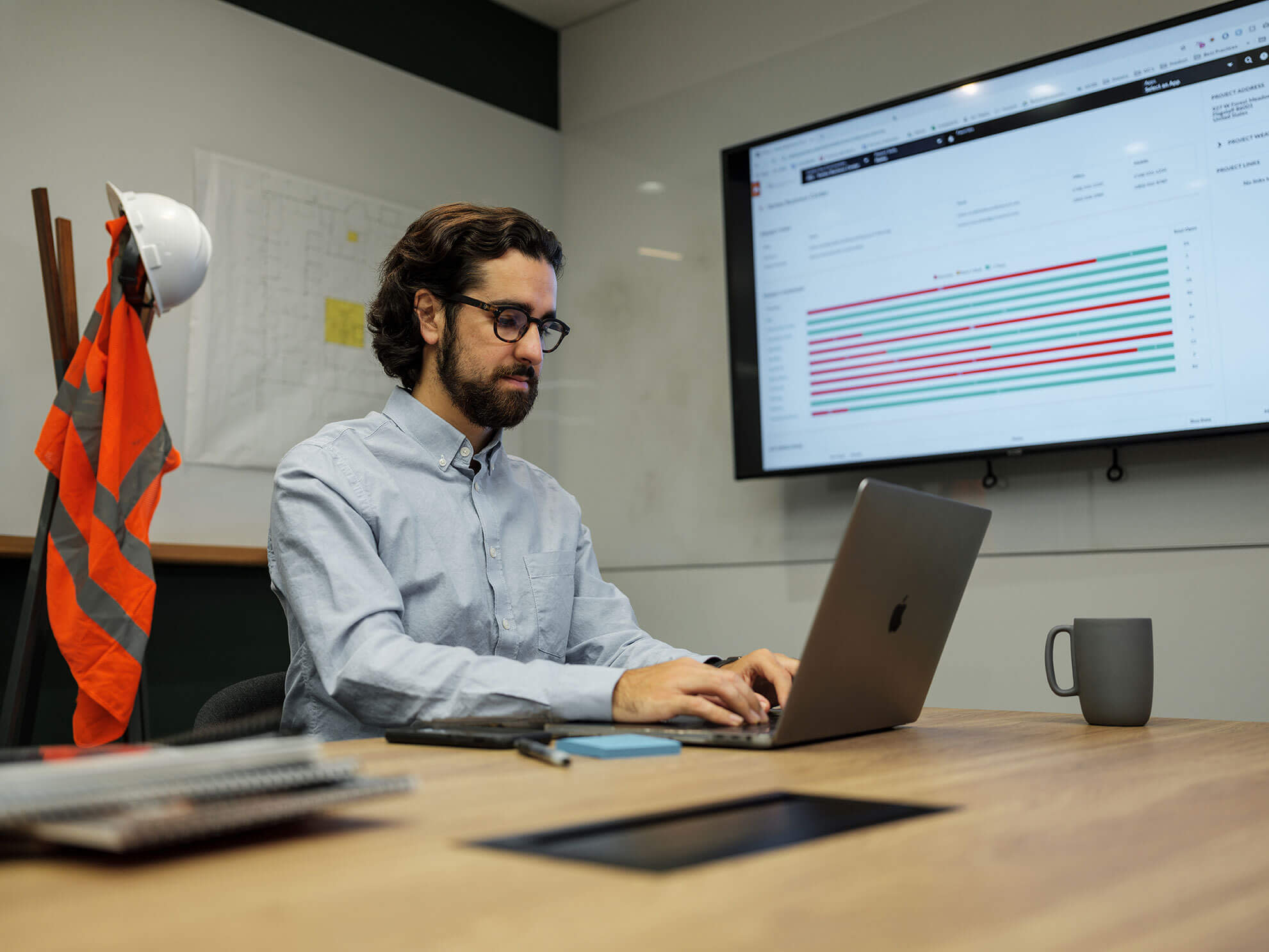 Man using a laptop