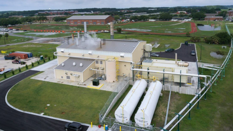 Ameresco arial view of energy plant