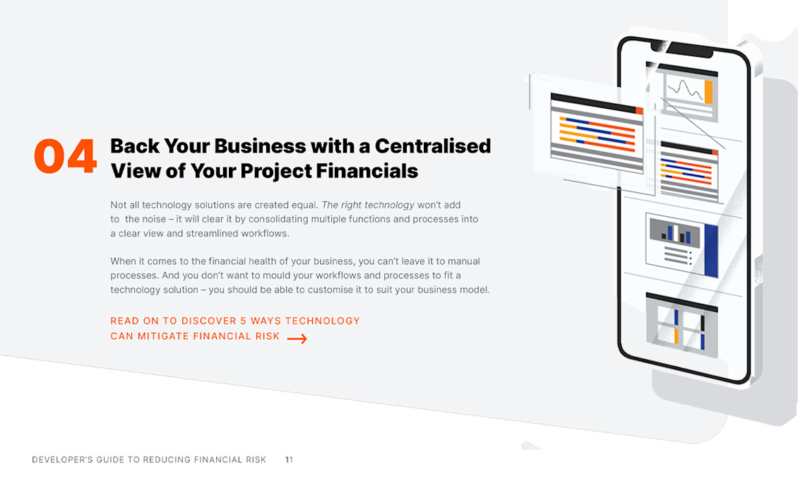 Developer's Guide to Reducing Financial Risk eBook interior page