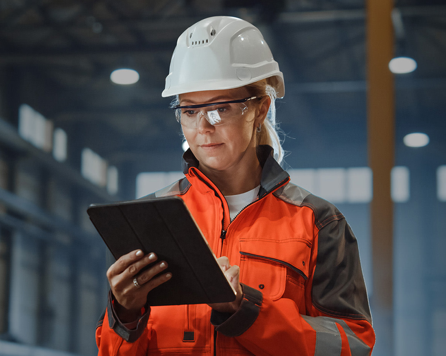 Construction worker on a jobsite