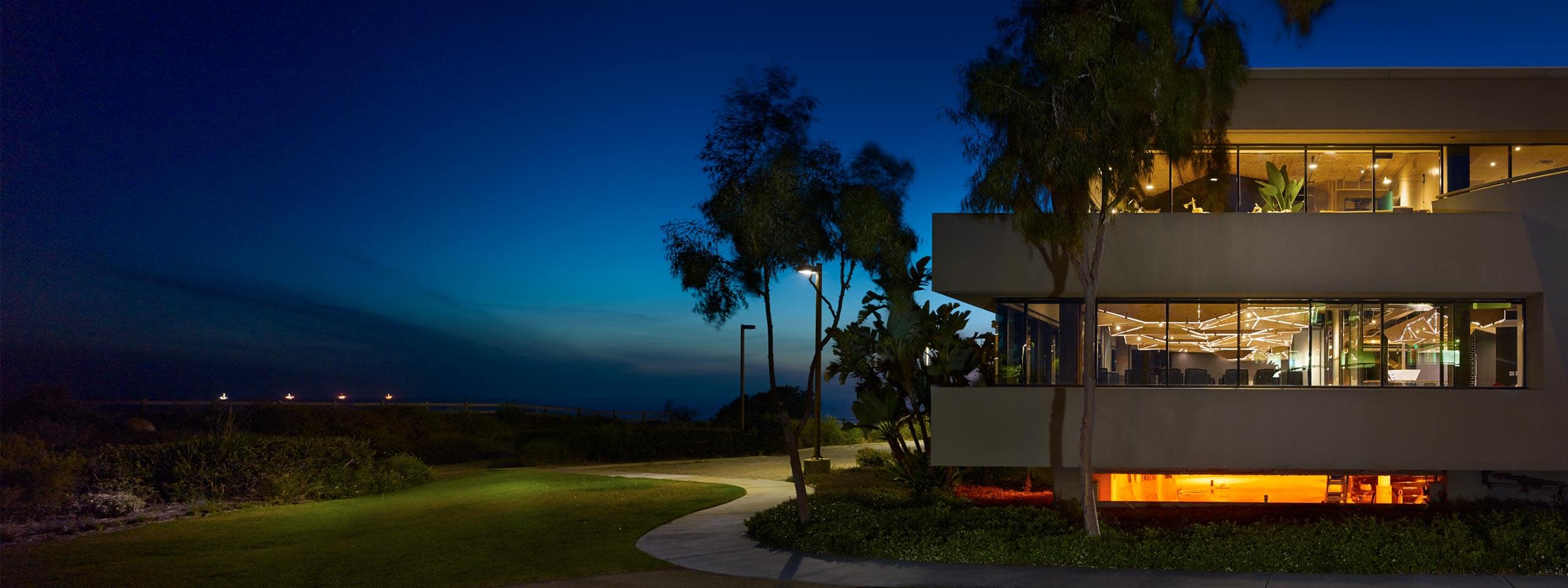 Procore's Carpinteria office at night