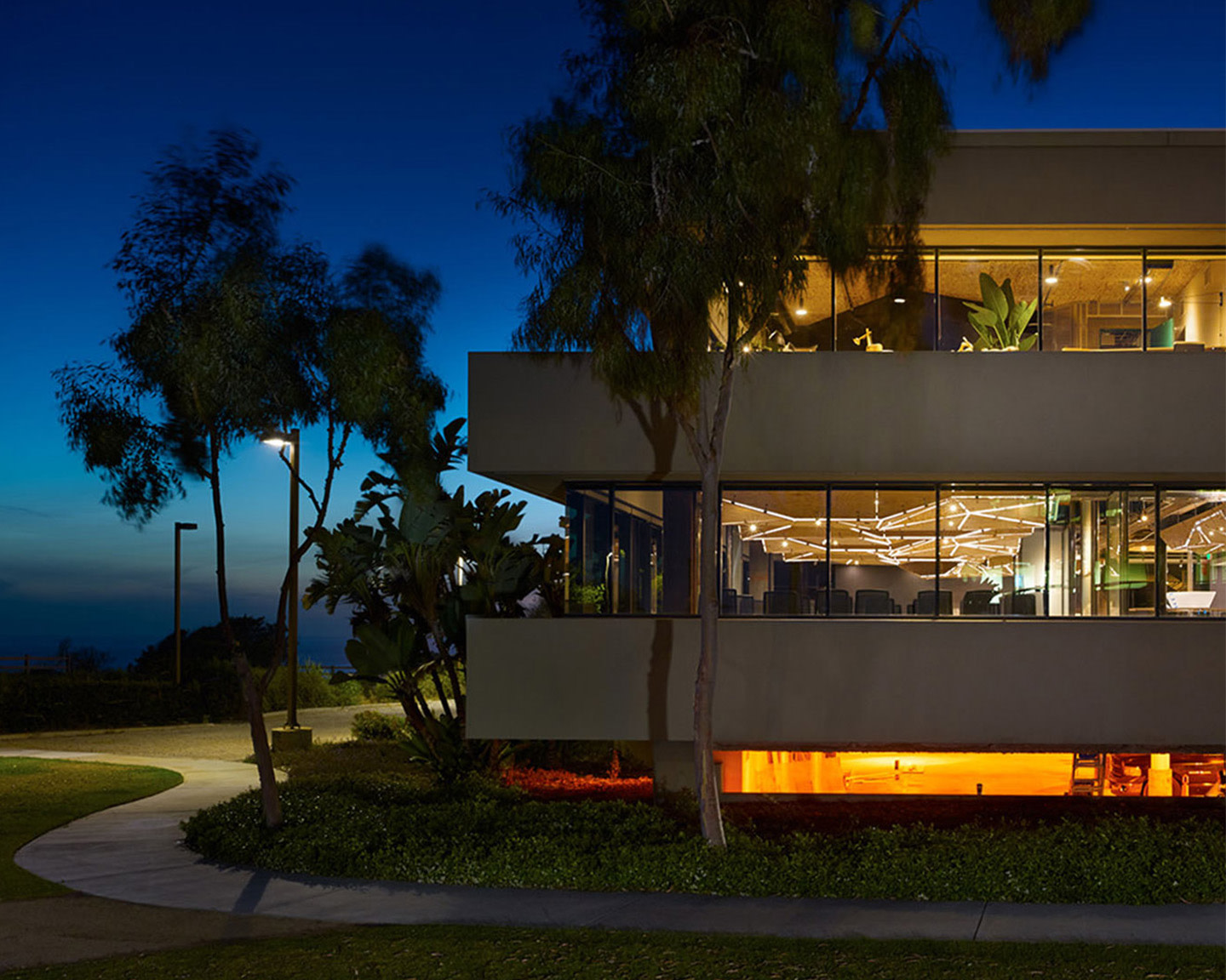 Procore's Carpinteria office at night