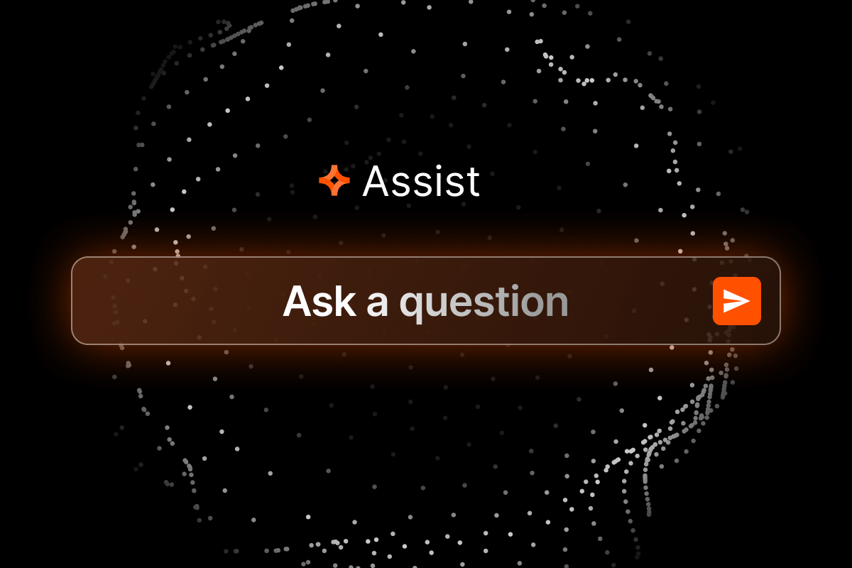 search bar with "Ask a question" text