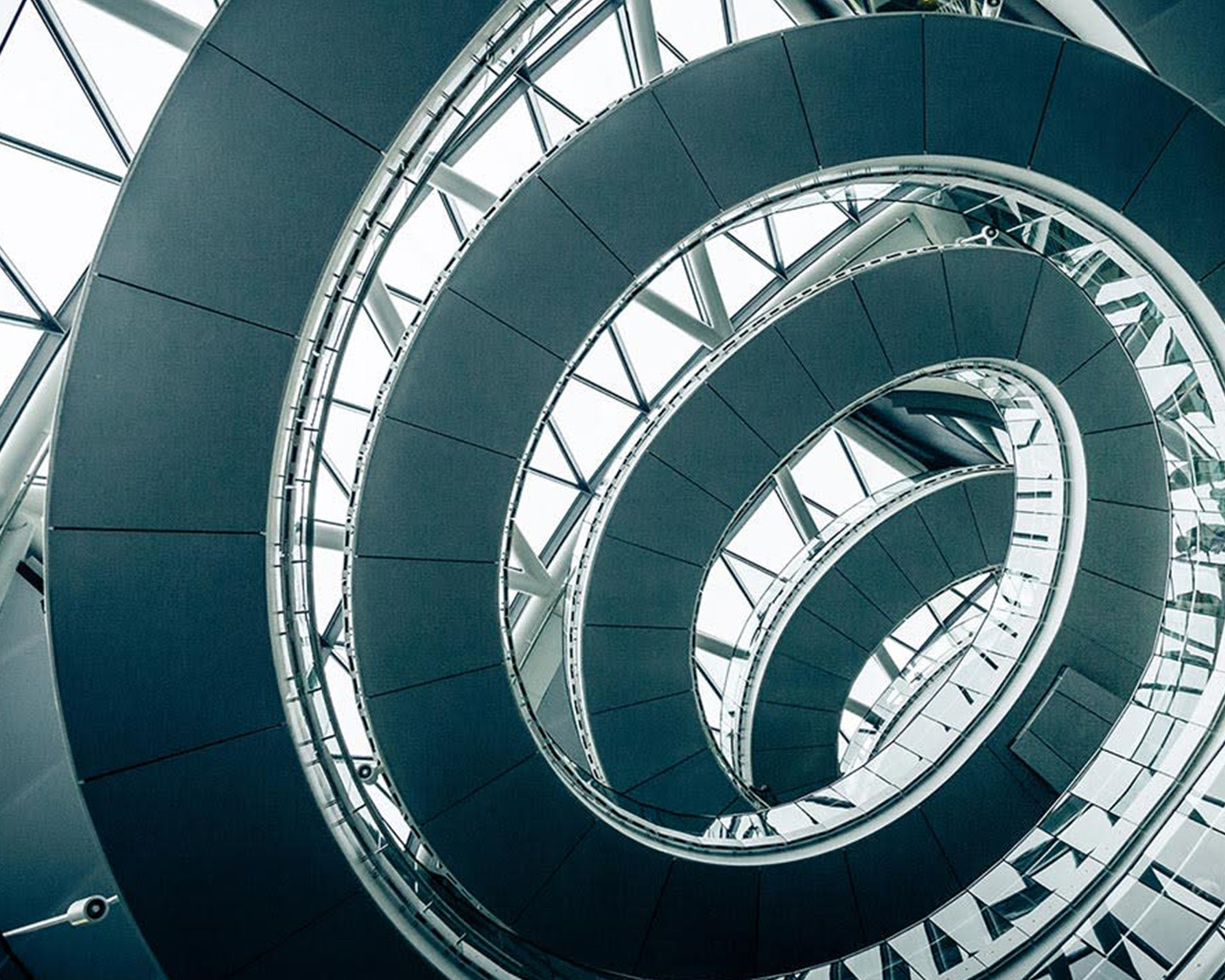 industrial spiral staircase