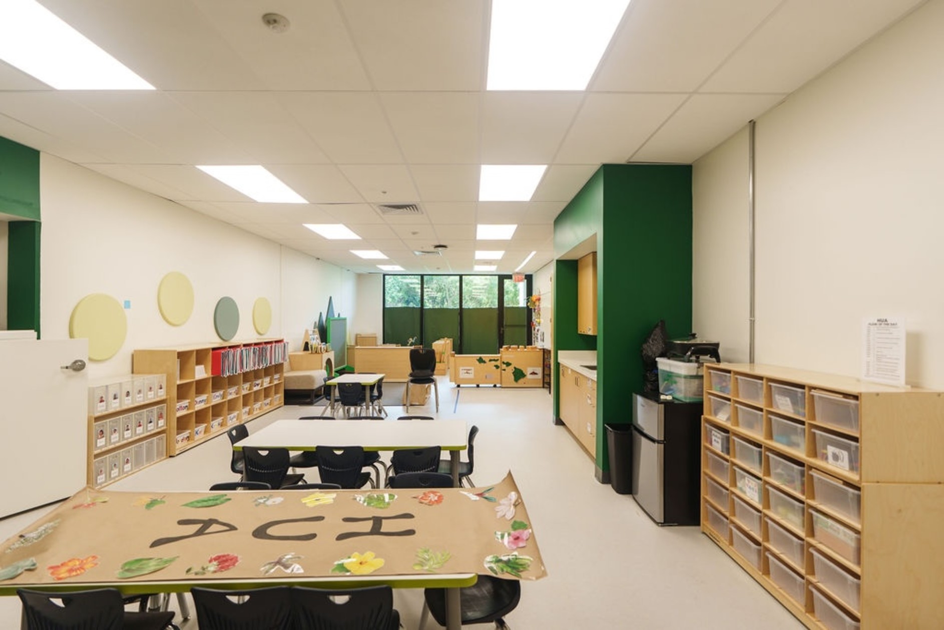 Interior view of a classroom built by Hawaii SFA