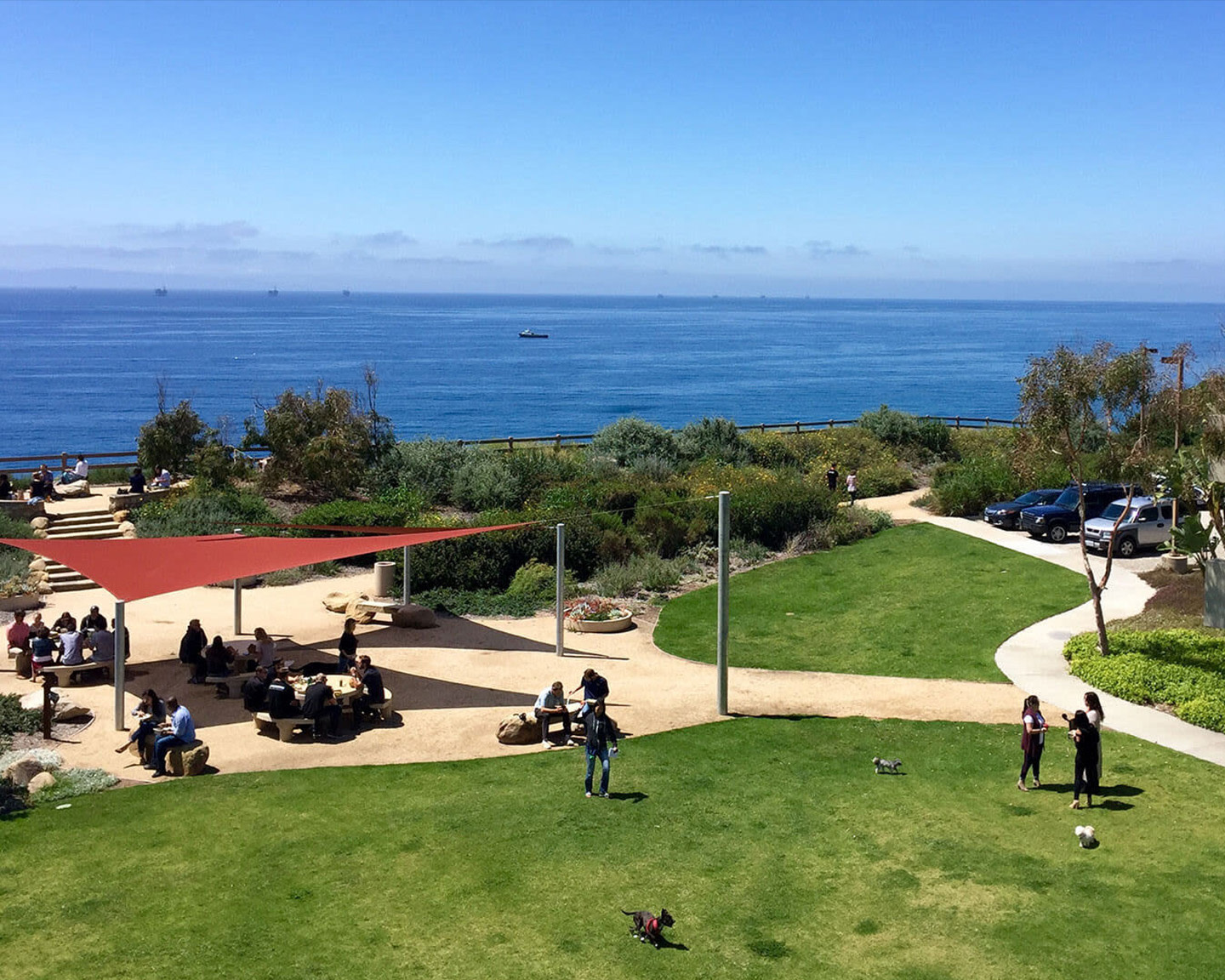 Aerial view of Procore's offices