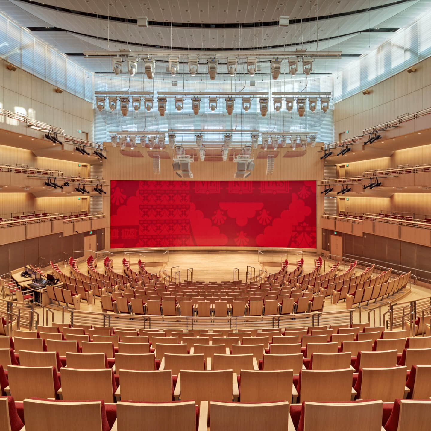 Concert hall seen from the seats