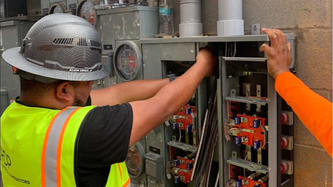 RDP Electricians in a circuit breaker