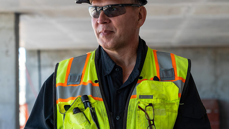 Skanska contractor on the construction field