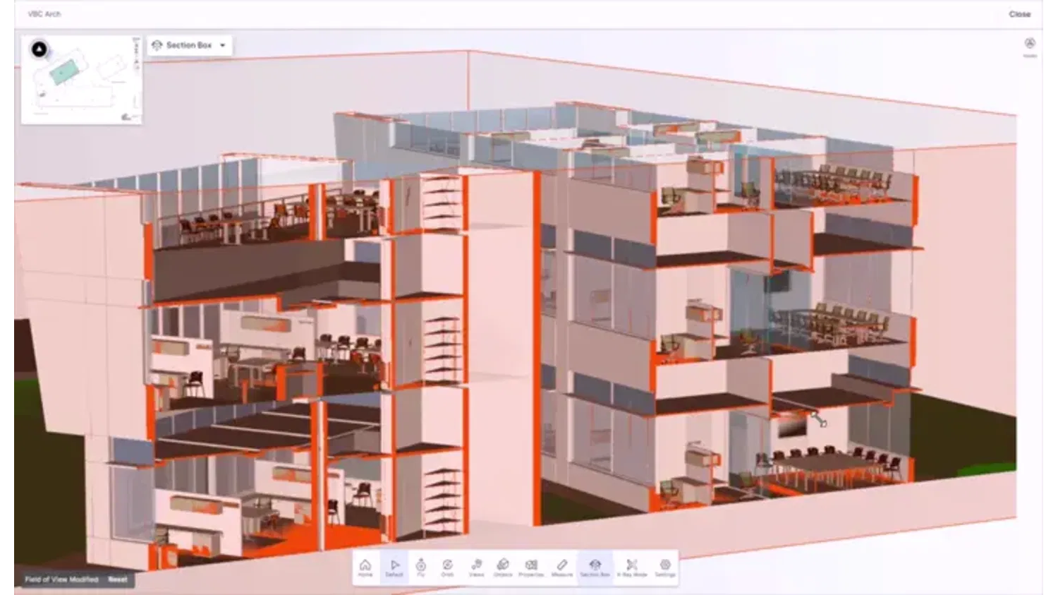 Animation of Procore's BIM product UI
