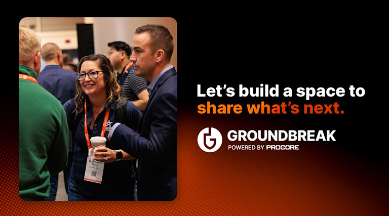 Groundbreak attendees having a conversation