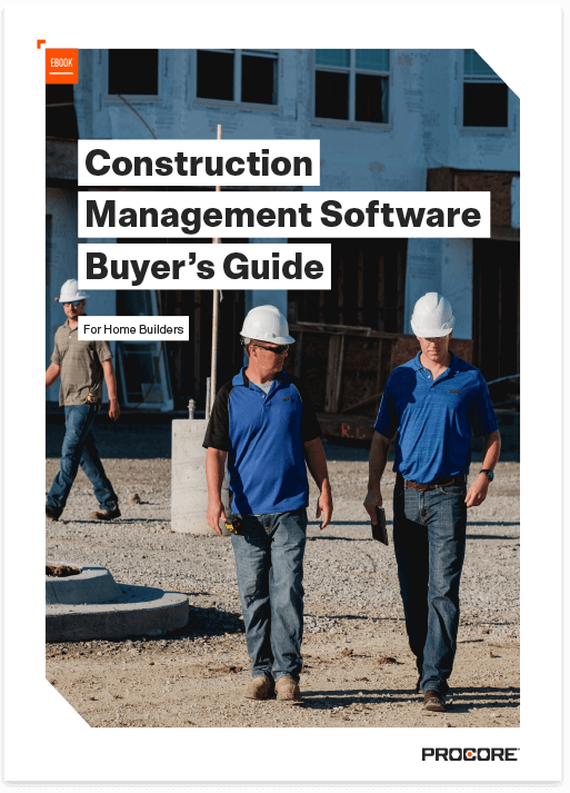 Cover of Construction Managament Software Buyer's Guide Ebook