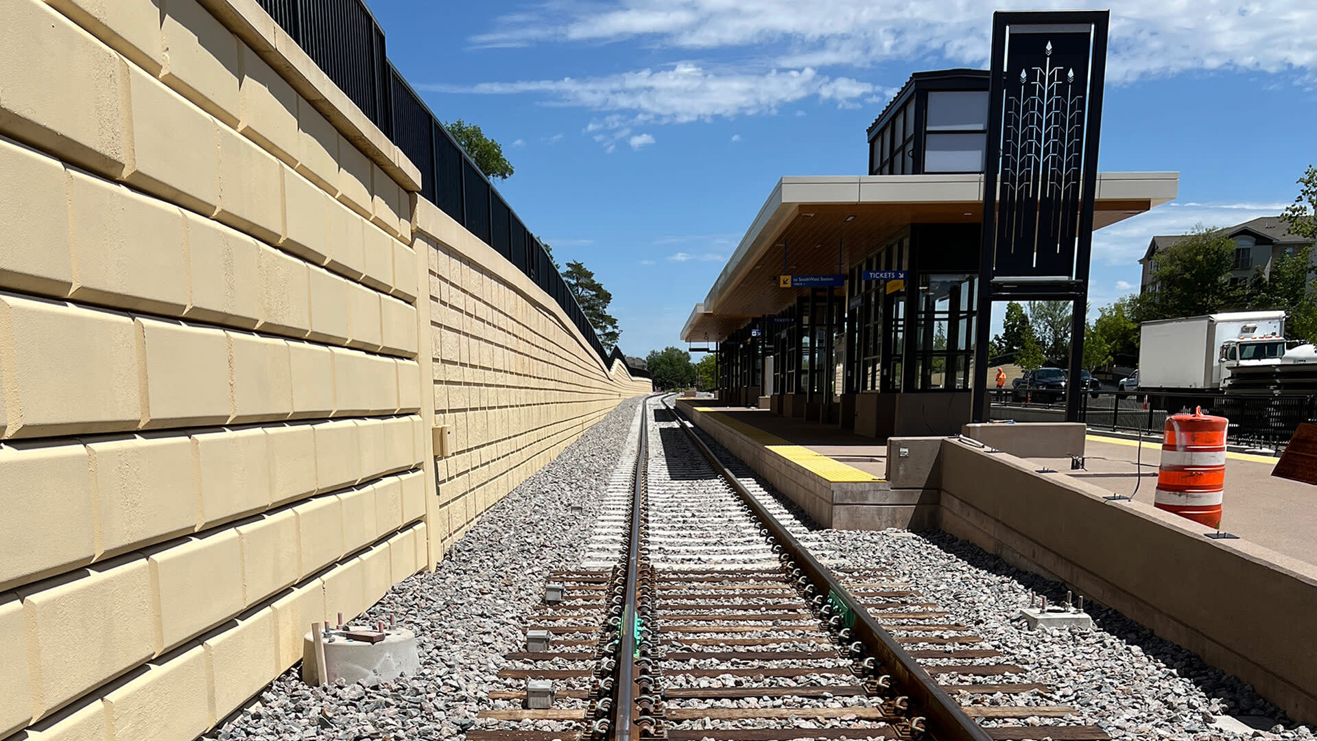 Railworks' train tracks and station